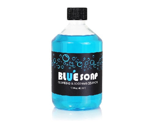 Blue soap