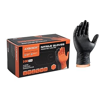 Anbson Black Nitrile Gloves
